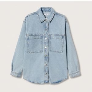 Oversized denim overshirt